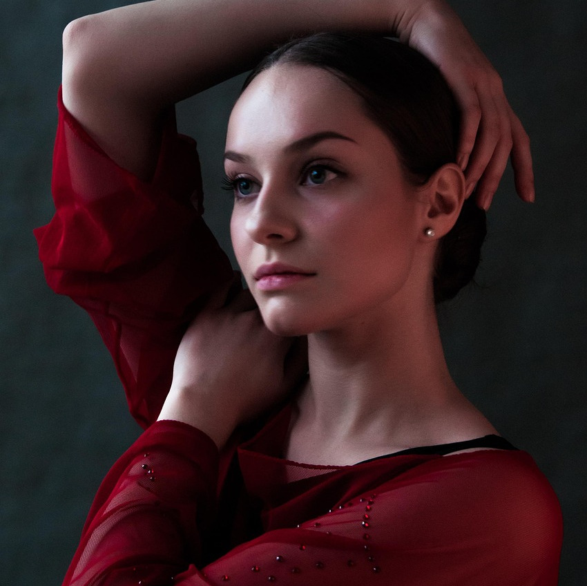 elegant portrait woman studio